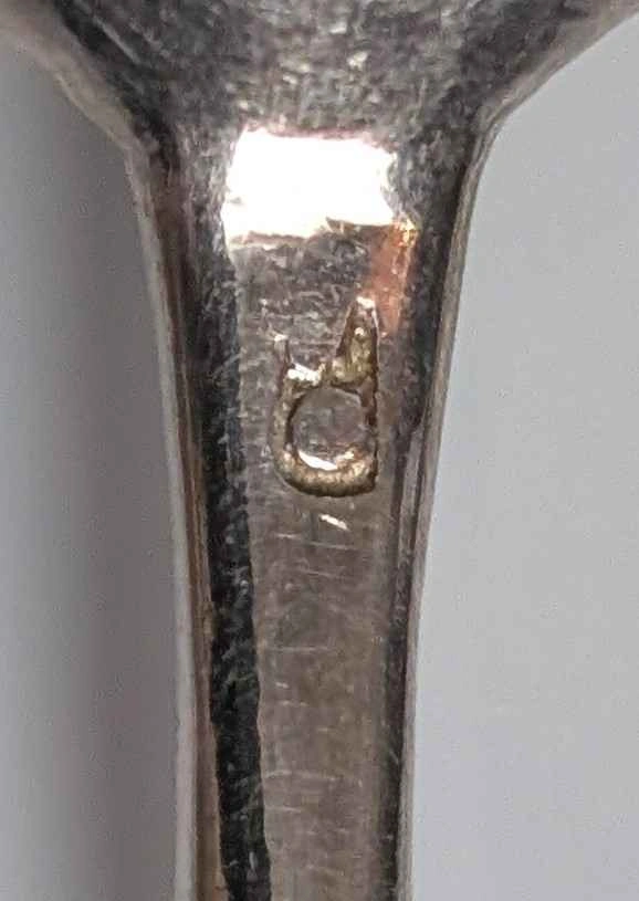 RARE Set of 7 Sri Lankan Silver Demitasse Spoons - photo 4
