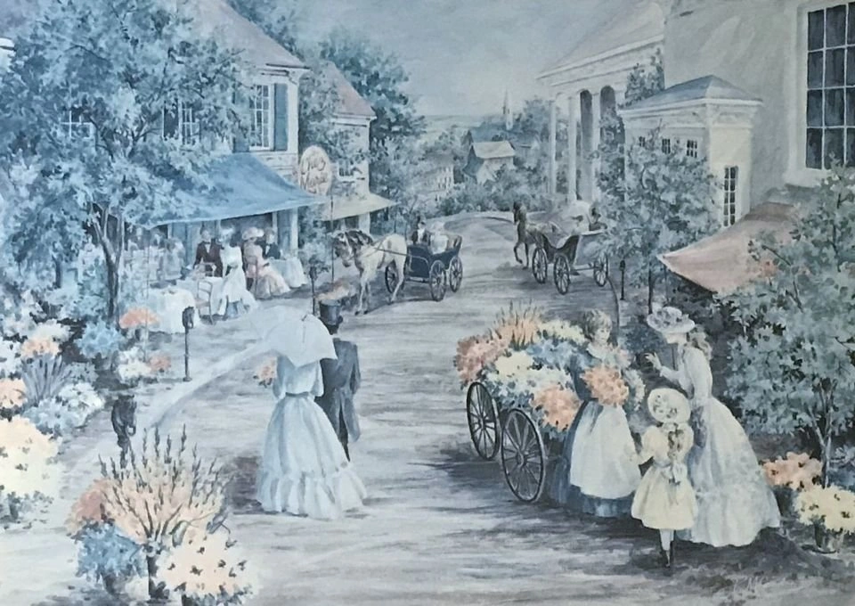 Chez Marie, Lg Framed Ltd Ed Print by Rosemarie Condon - photo 2