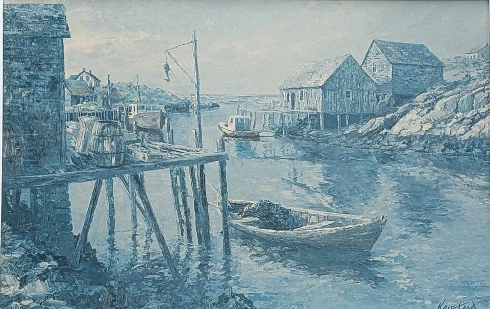James Keirstead Lg Decorative Print Boats at Dock - photo 2