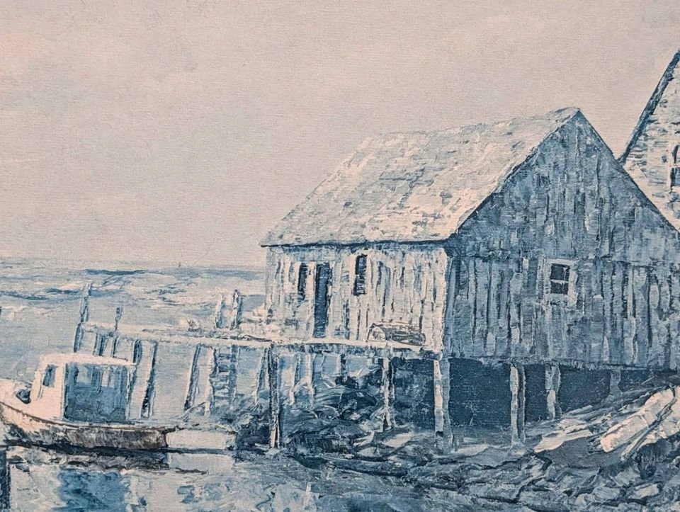 James Keirstead Lg Decorative Print Boats at Dock - photo 4