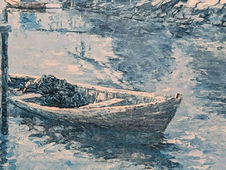 James Keirstead Lg Decorative Print Boats at Dock - photo 5
