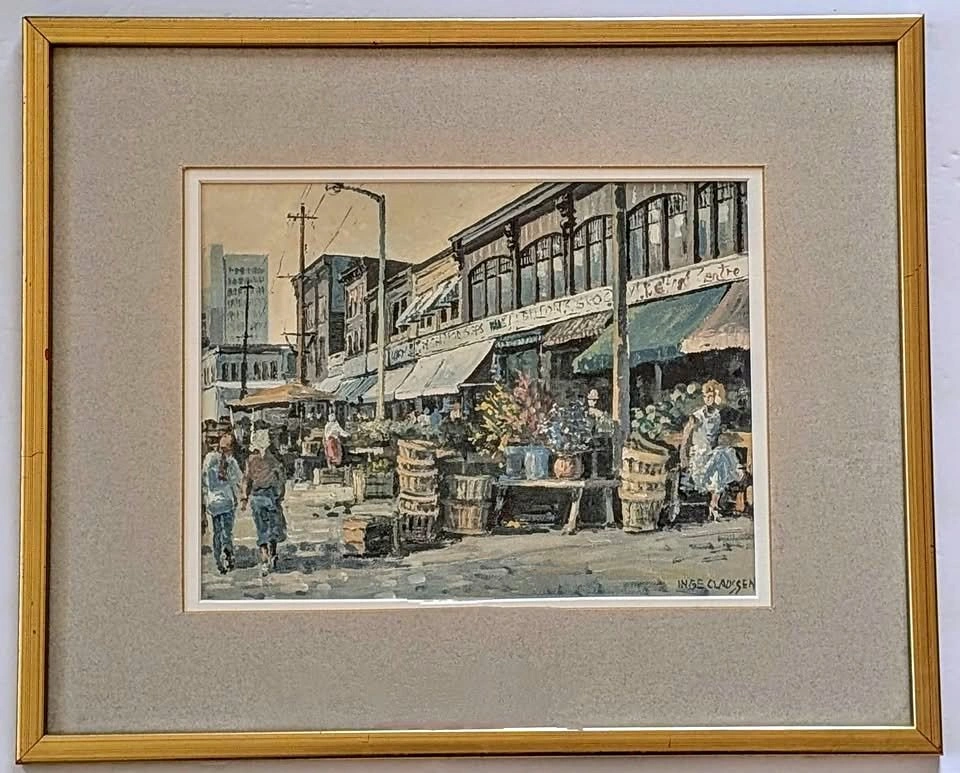 Inge Claussen Art Print of Byward Market, "Spring Morning"