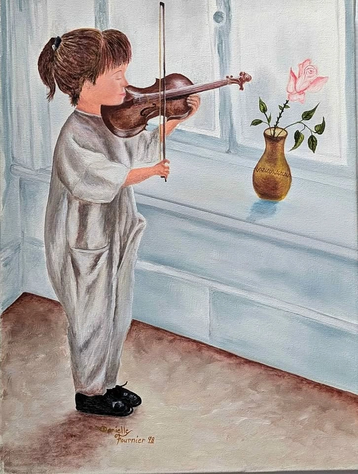 Oil on canvas, signed & dated Danielle Fournier 98
