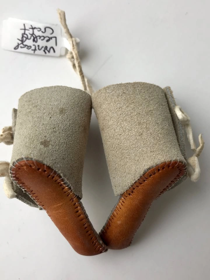 Vintage Handcrafted Tree Ornament of Moccasins - photo 2