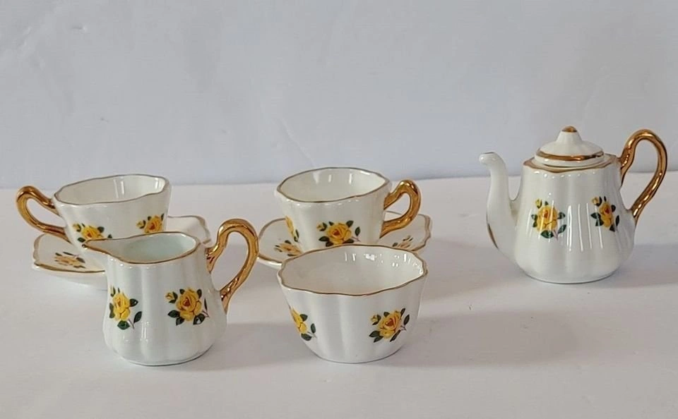 Liquidation! 7 pc Tea Sandford Miniature Tea Set - photo 2