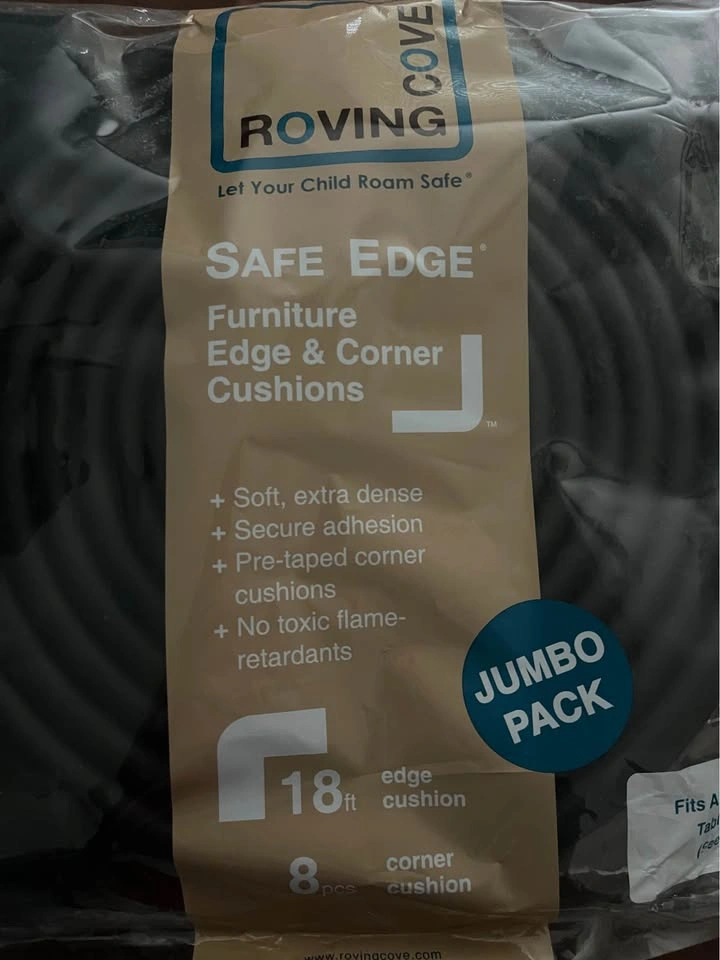 Roving Cove Safe Edge Furniture Cushion Set Black Jumbo Pack 18f - photo 2