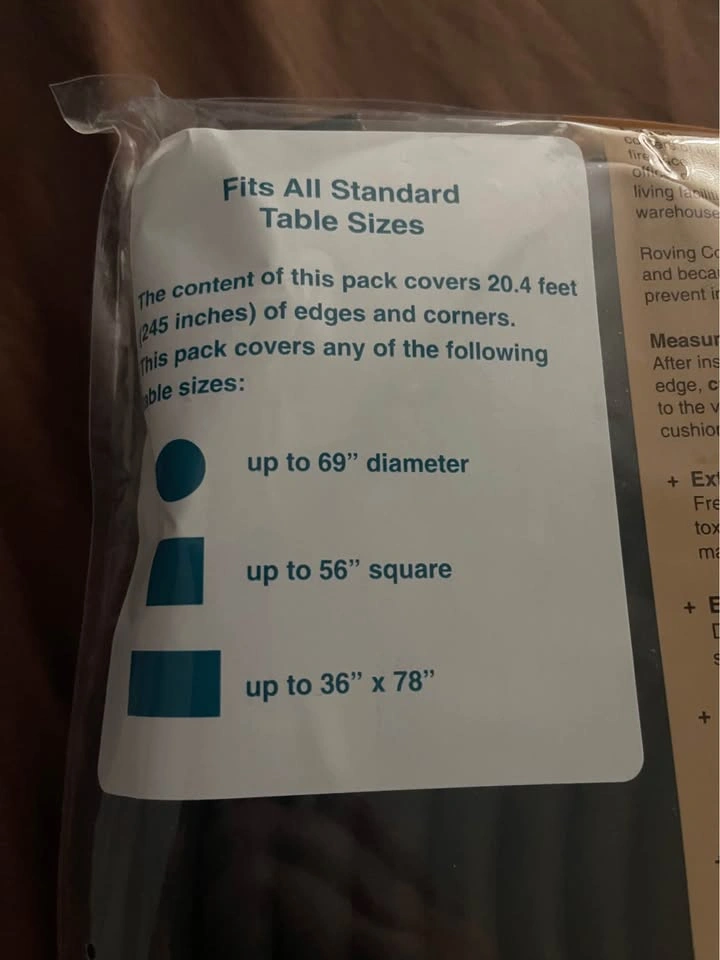 Roving Cove Safe Edge Furniture Cushion Set Black Jumbo Pack 18f - photo 4