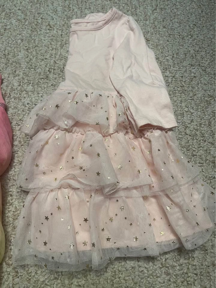 Girl Dress Bundle 2T Pink Tulle Party Dresses Sparkle & Ombre - photo 2