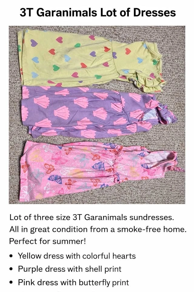 3T Garanimals Girls Dress Lot - 3 Summer Dresses