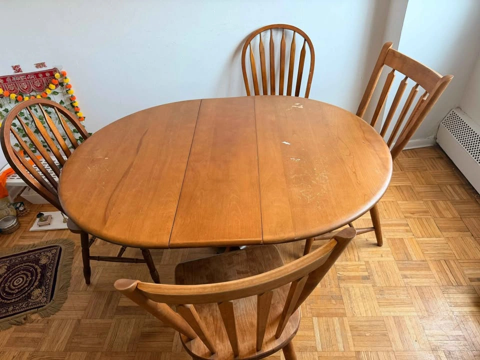 Solid Wood Dining Table Set – Table + 4 Chairs - photo 3