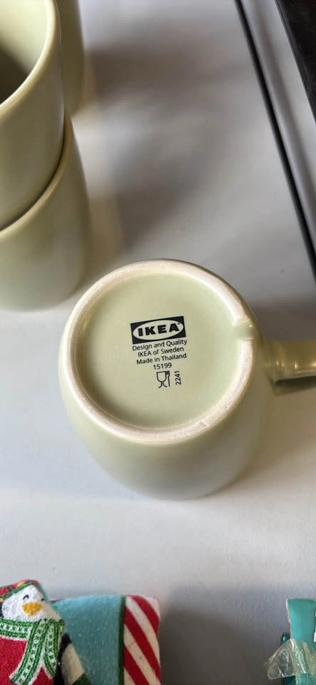 IKEA Light Green Mugs Set of 8 - photo 2
