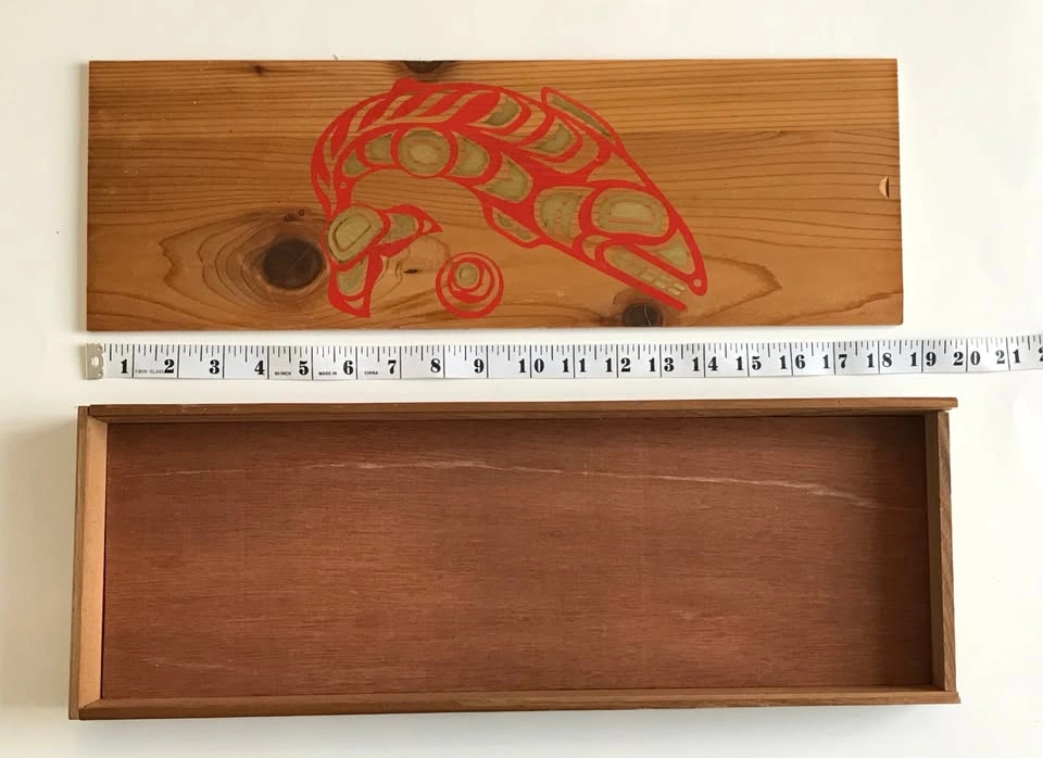 Haida Salmon Wood Keepsake Box - photo 2
