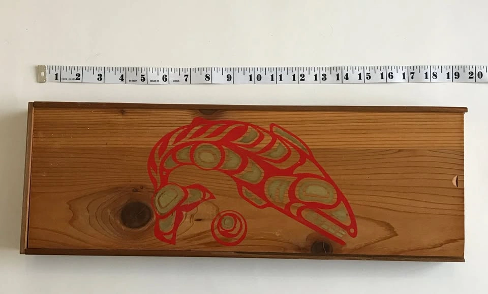 Haida Salmon Wood Keepsake Box - photo 5
