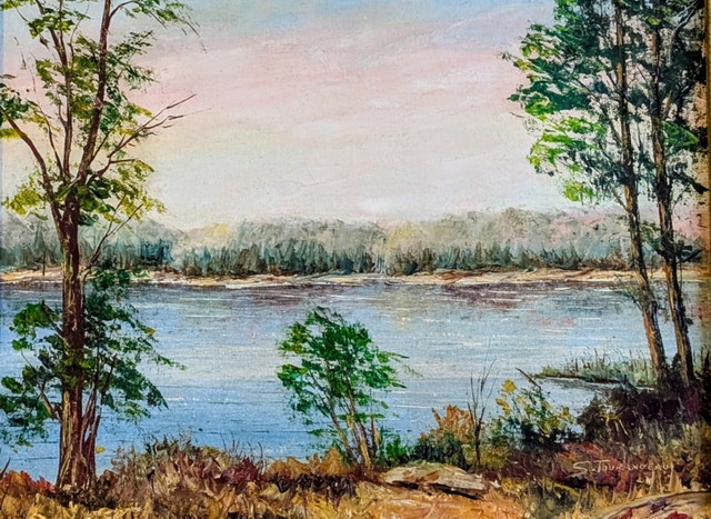 Stan Tourangeau Vintage Landscape Painting - photo 2