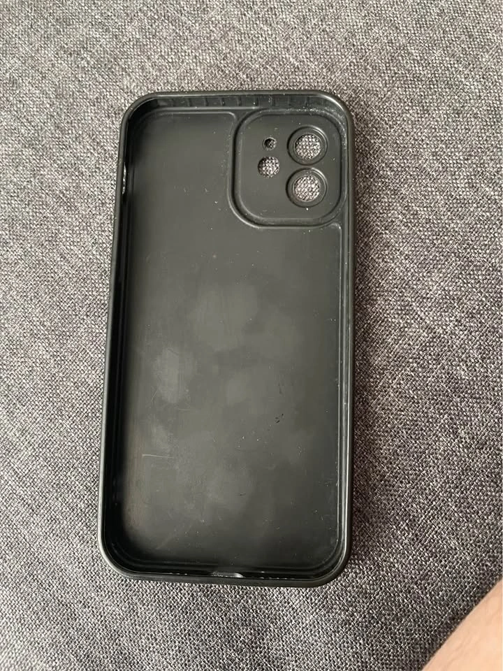 Black iPhone 12 Phone Case with Red Poppies - photo 2
