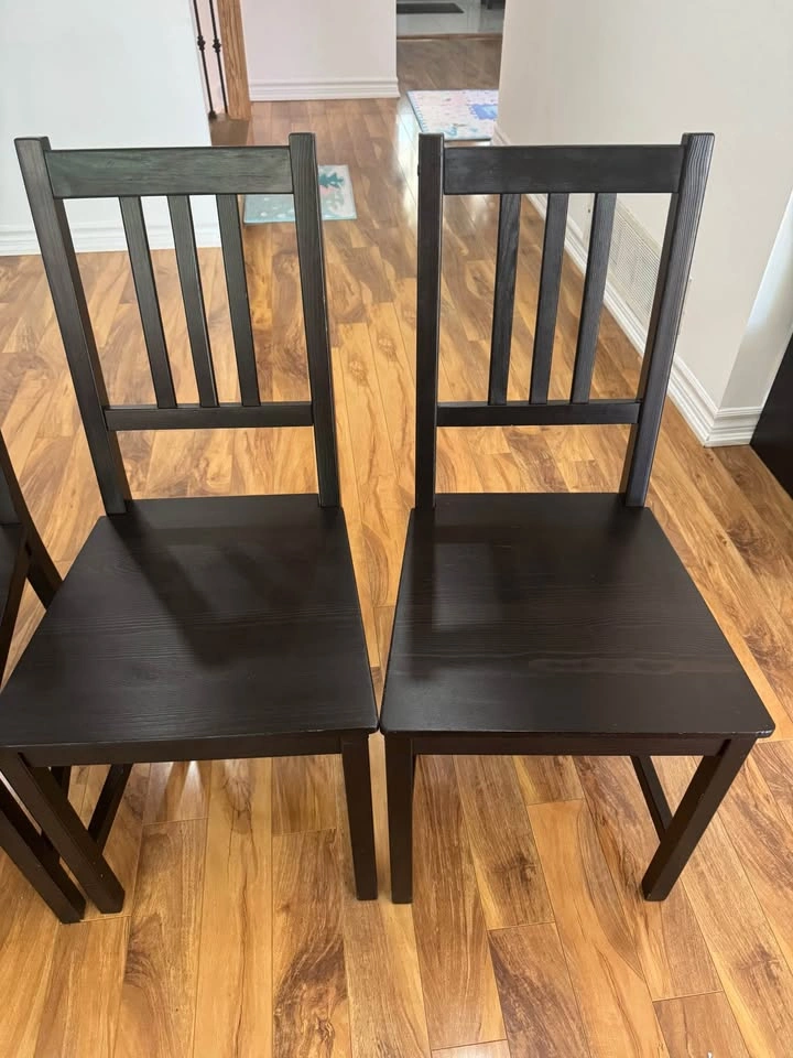 IKEA STEFAN Dining Chairs (4) with Cushions - photo 4