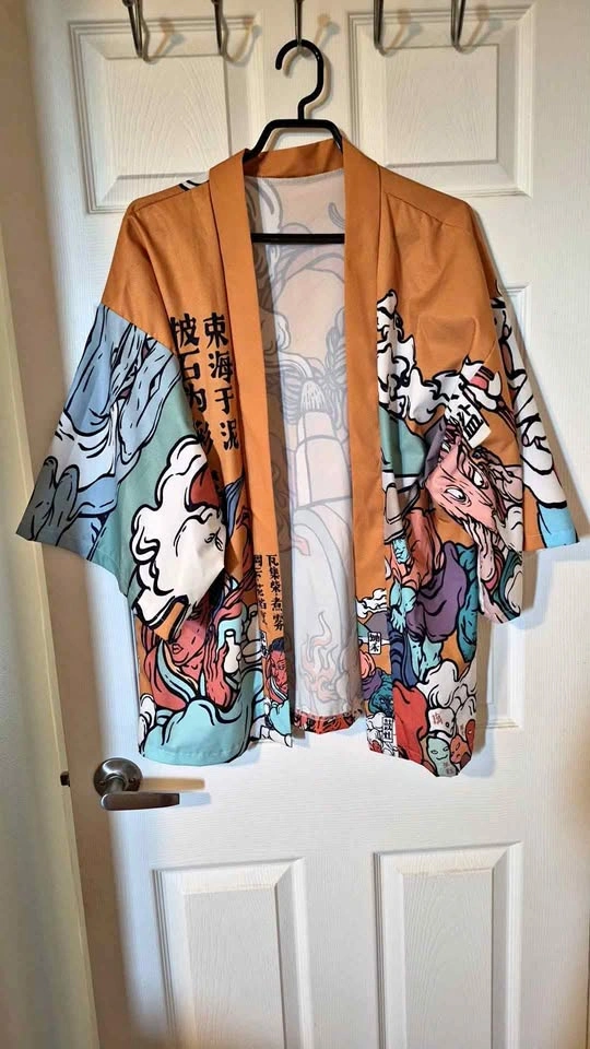 Orange Kimono Top