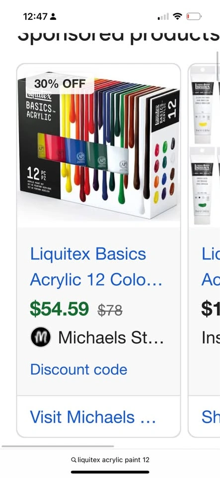 Liquitex Acrylic Paint 12 Set - photo 2