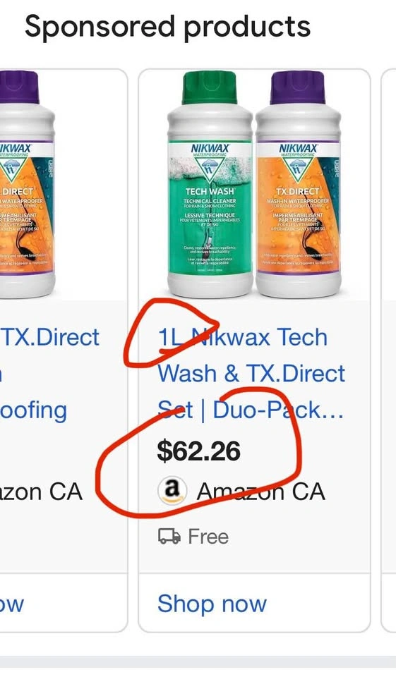 1L Nikwax Tech Workout Clothes Wash Set!! - photo 2