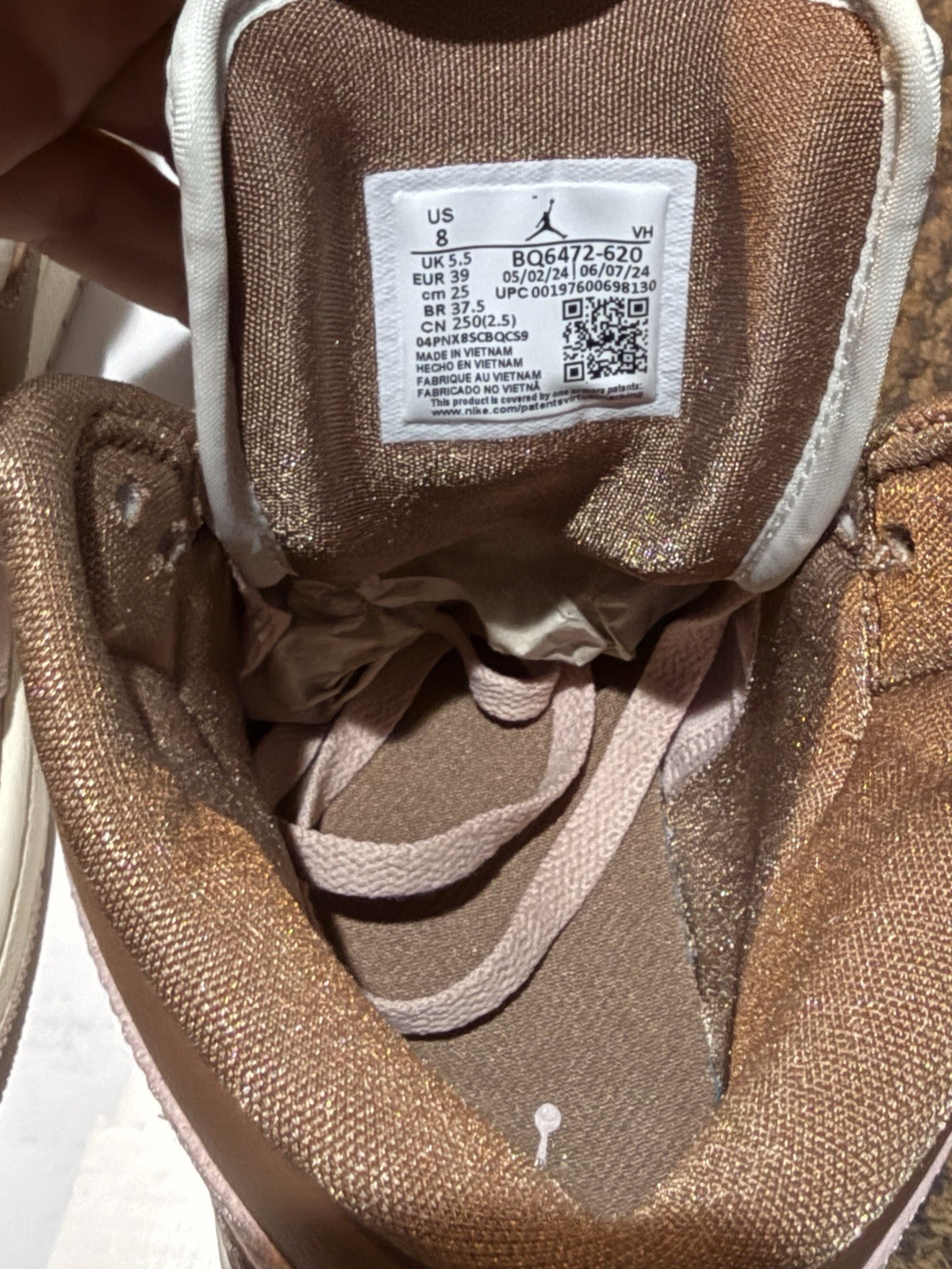 Jordan Air Jordan 1 Mid Neapolitan Pink White Brown Women's 8 - photo 5