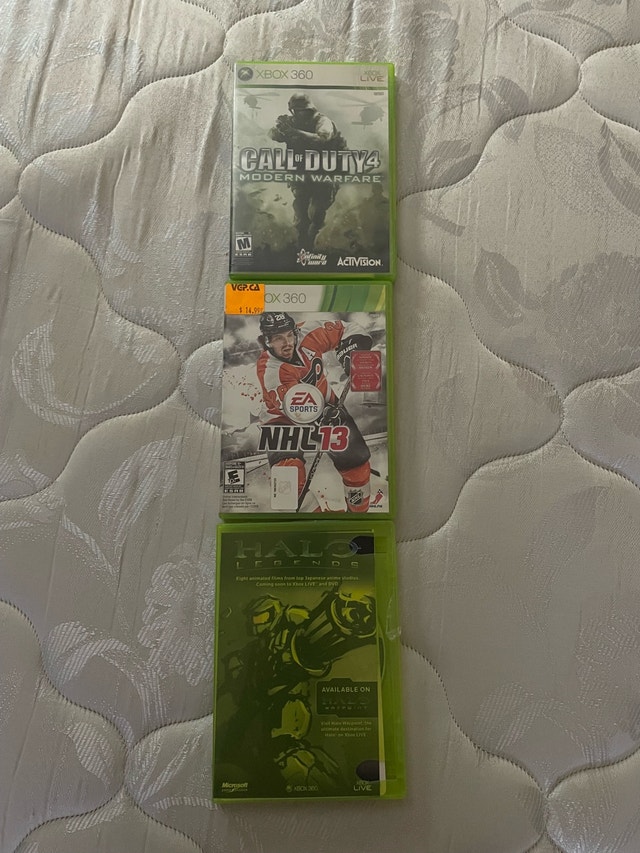 Xbox 360 Games - Halo ODST, NHL 13, COD4MW