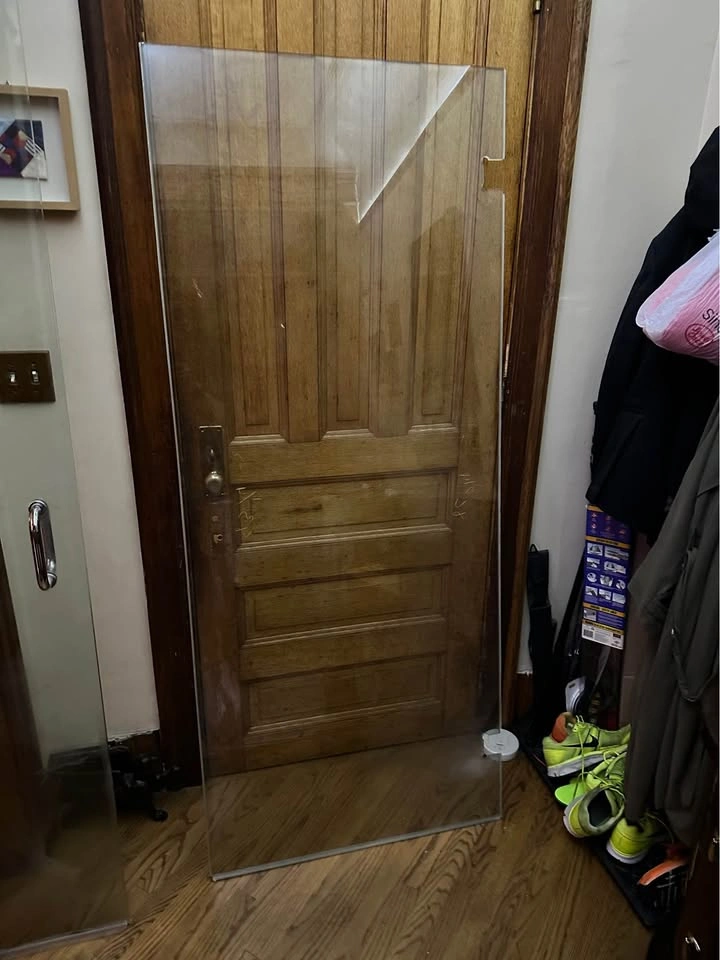 2 Shower Glass Doors and Panel - photo 3