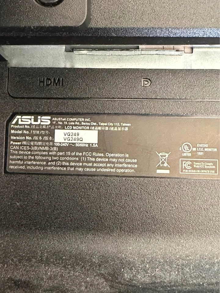 2 ASUS 24" Monitors - TUF Gaming 144Hz + ProArt USB-C - photo 3