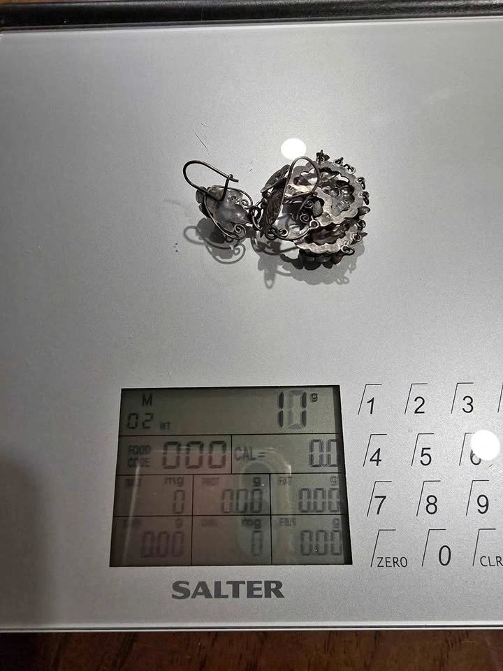 Vintage Mexico 925 Sterling Silver Dangle Earrings – 11g