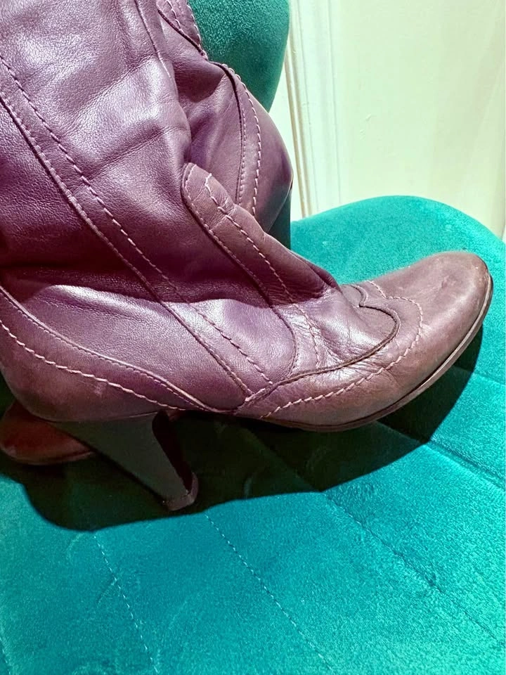 Purple Leather Boots. Made in Italy 🇮🇹 - photo 4