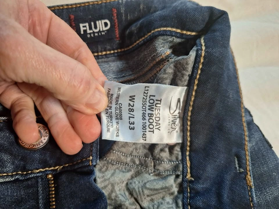 Womens silver jeans - photo 3