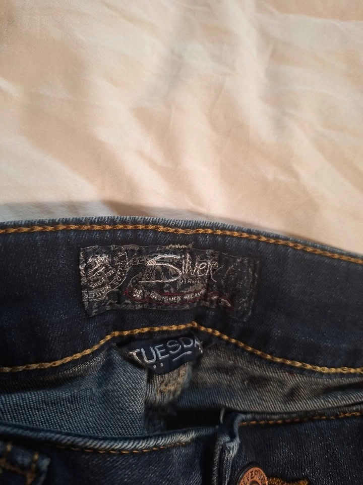 Womens silver jeans - photo 4