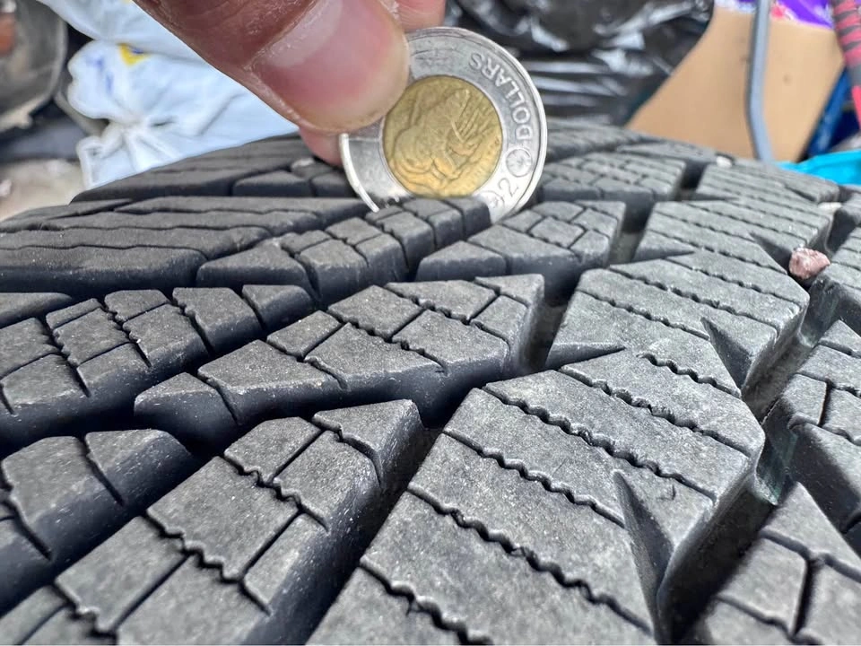 4x Winter Tires on Rims 225/65R17 - Used One Season