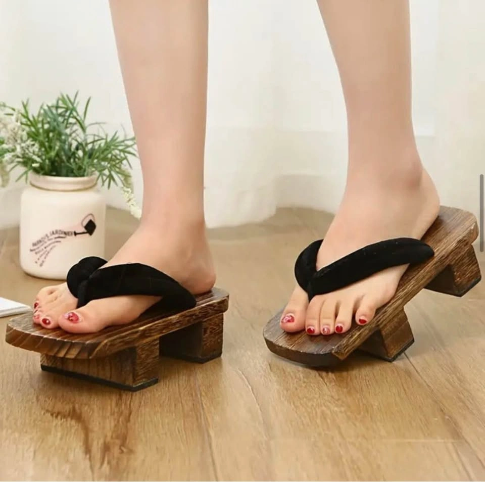 Japanese/Korean Wooden Toe-Sock Clogs • Size 9 / EU 42• Brand Ne - photo 5