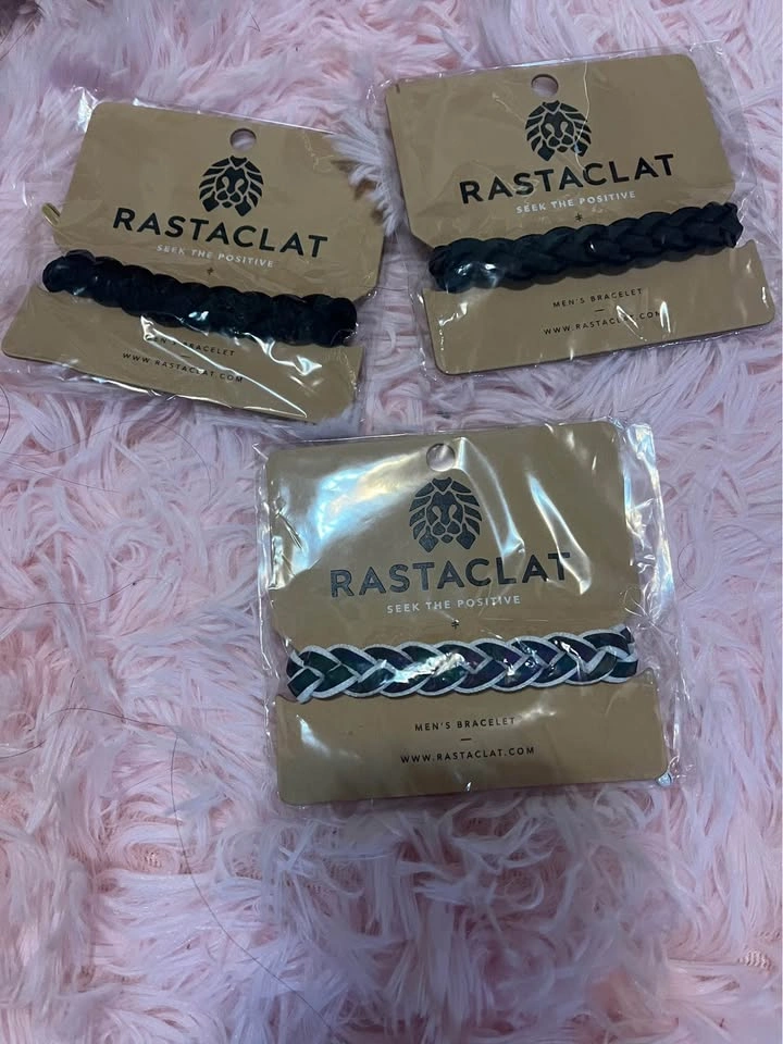 Rastaclat Black Iridescent Braided Bracelet - photo 5
