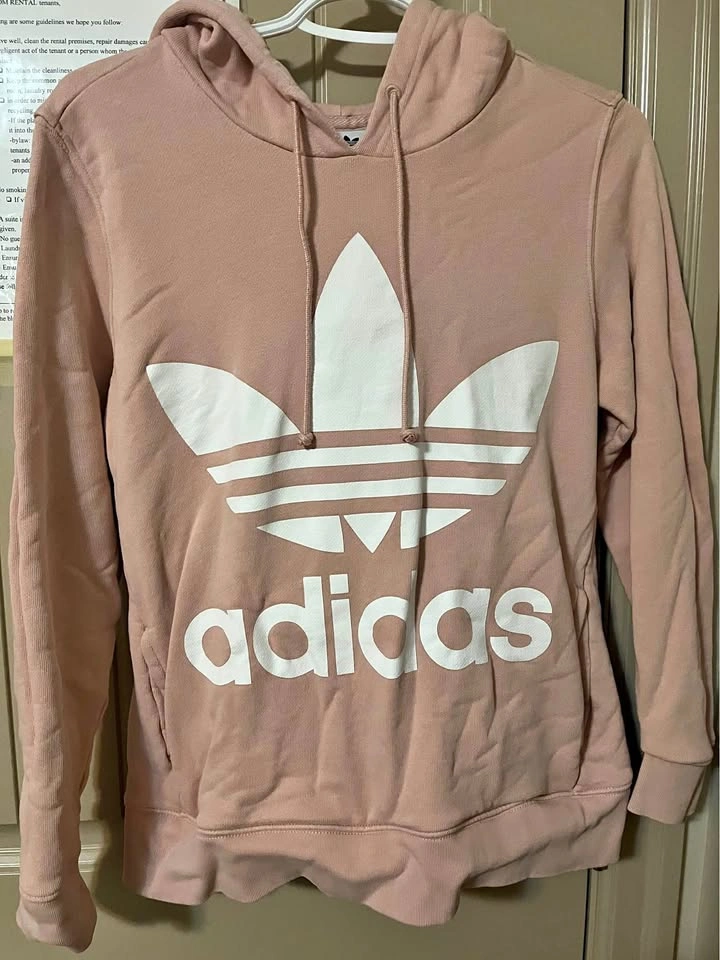 Pink Adidas Hoodie US S
