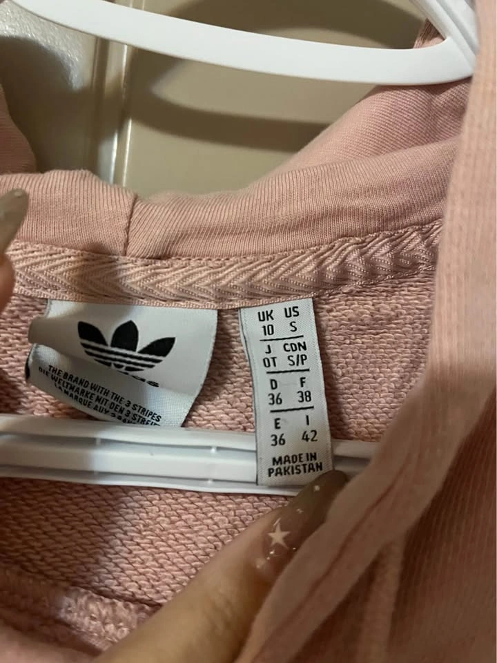 Pink Adidas Hoodie US S - photo 3