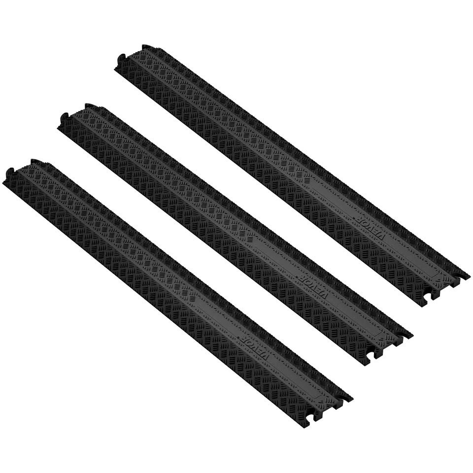 VEVOR 3 Pack Cable Cover Ramp - Heavy Duty