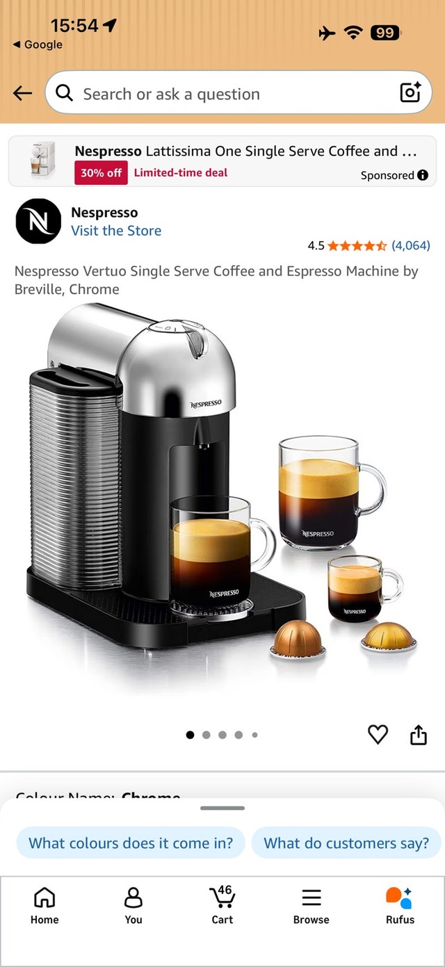 Nespresso Vertuo Machine