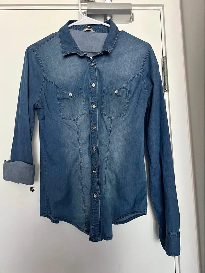 Guess Medium Blue Denim Shirt ladies