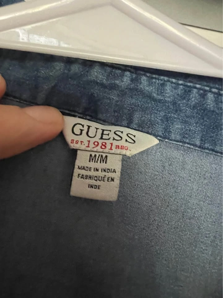 Guess Medium Blue Denim Shirt ladies - photo 2