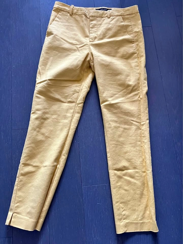 Zara Basic yellow pants USA 04