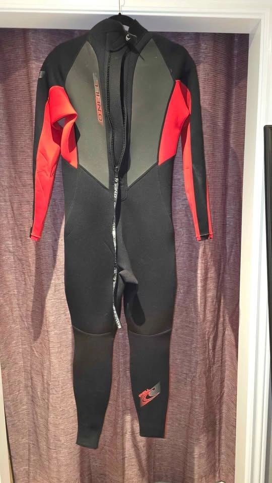 O'Neill Reactor II 3/2mm Mens Full Wetsuit Black/Red - Medium - photo 2