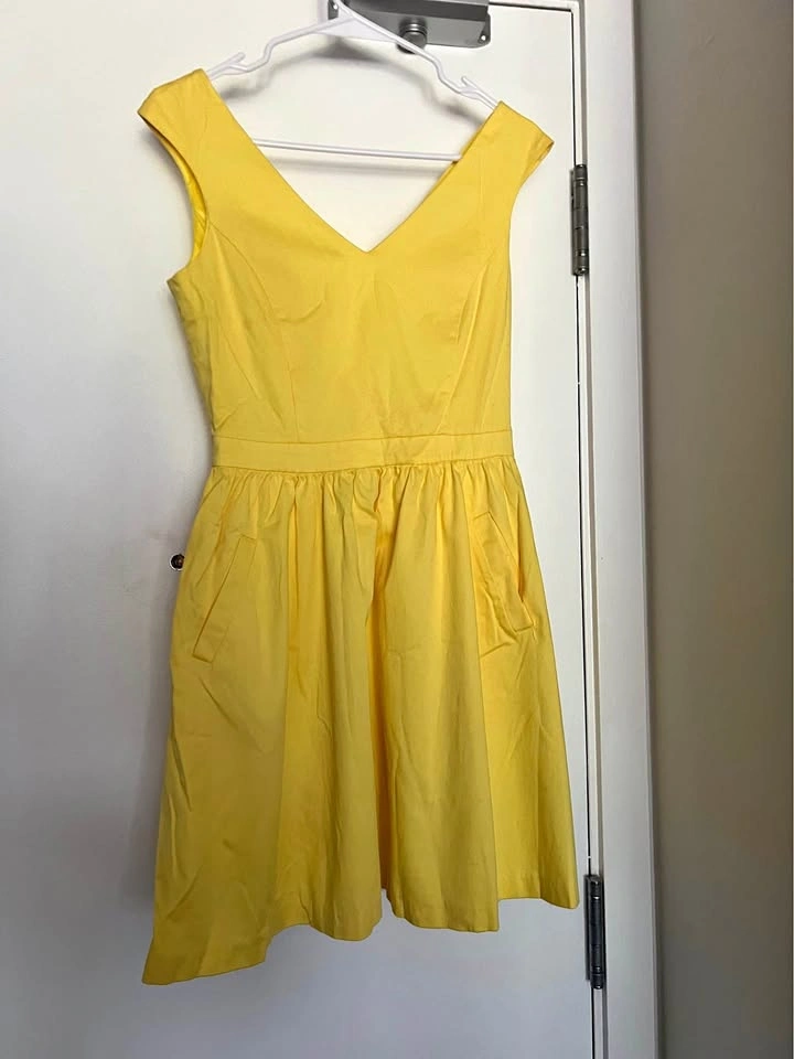 Zara Basic Yellow Dress