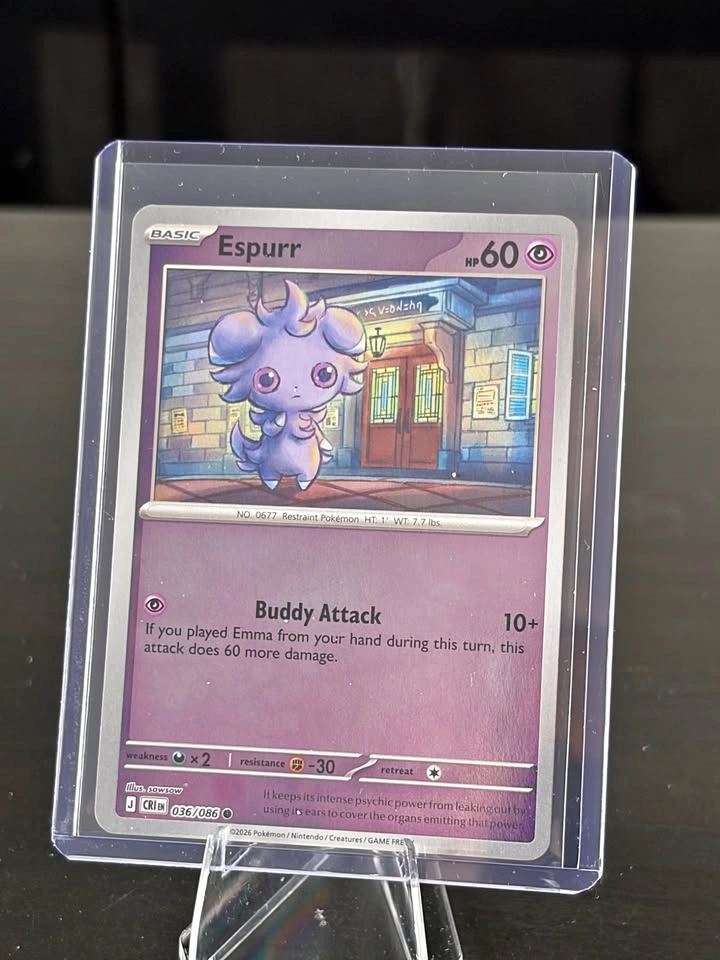 Espurr Chaos Rising Common • 036/086 Near Mint • Reverse Holofoi