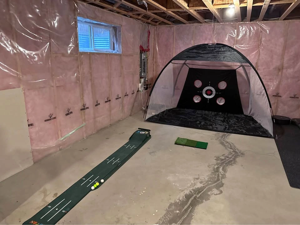 Golf Putting Green and Practice Net