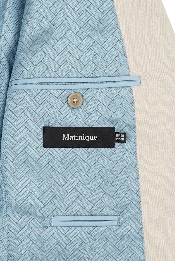 Matinique Men's Blazer & Vest Set - Light Beige - Size 40R - photo 4