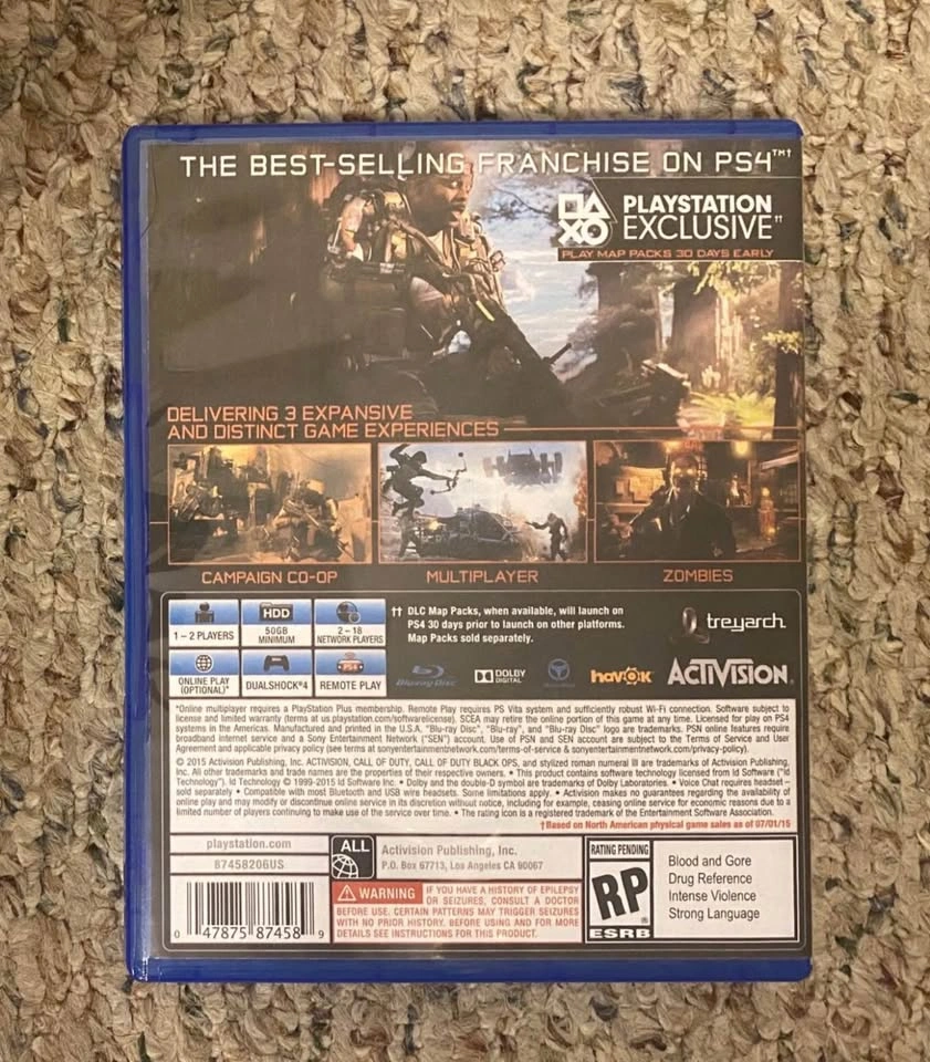 Carl On Duty Black Cops Ops PS4/PS5 MEME Game Case ONLY - photo 2