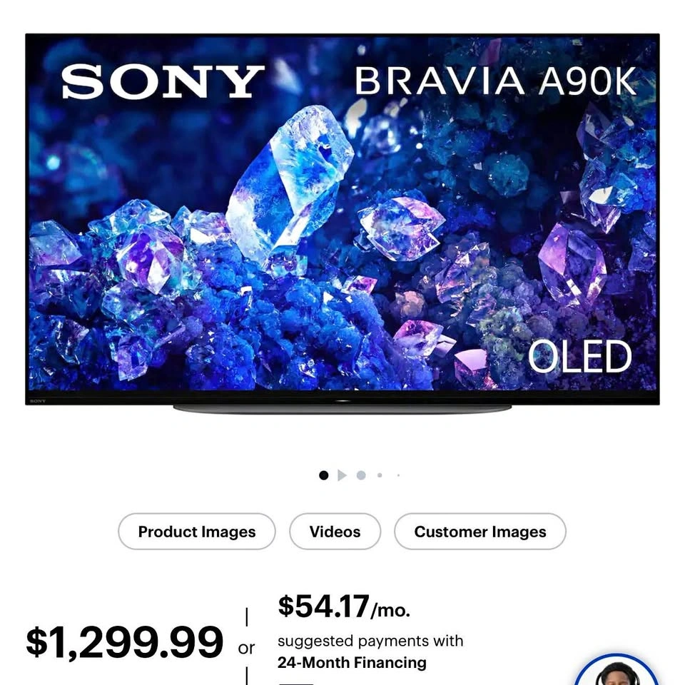 Sony 42" A90K 4K HDR OLED Smart Google TV XR42A90K