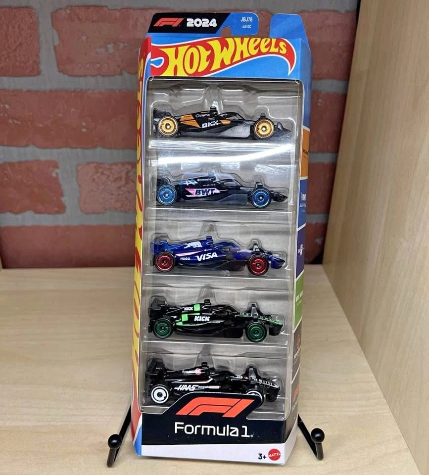 Brand New Hot Wheels F1 Toy Cars Formula 1 5-Pack