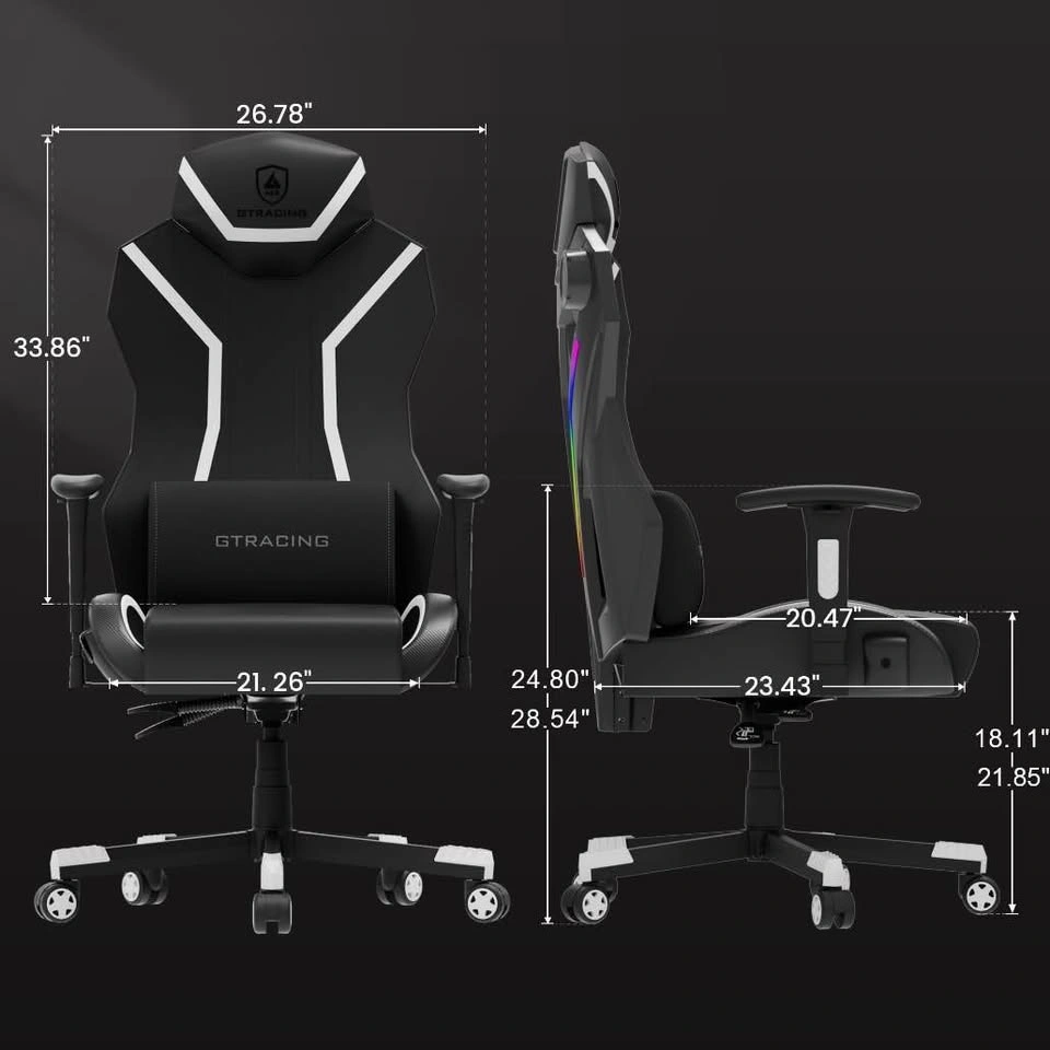 [MSRP $180] GTRACING LUFT-600 Gaming Chair w/ Bluetooth Speakers - photo 2